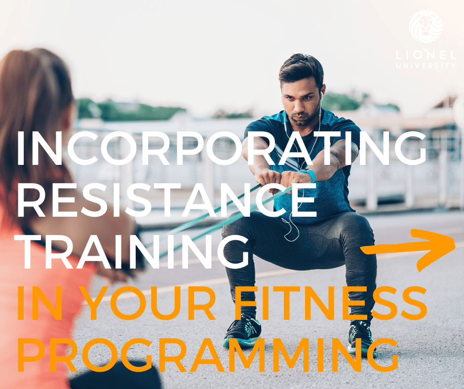 Incorporating Resistance Training in your fitness programming 